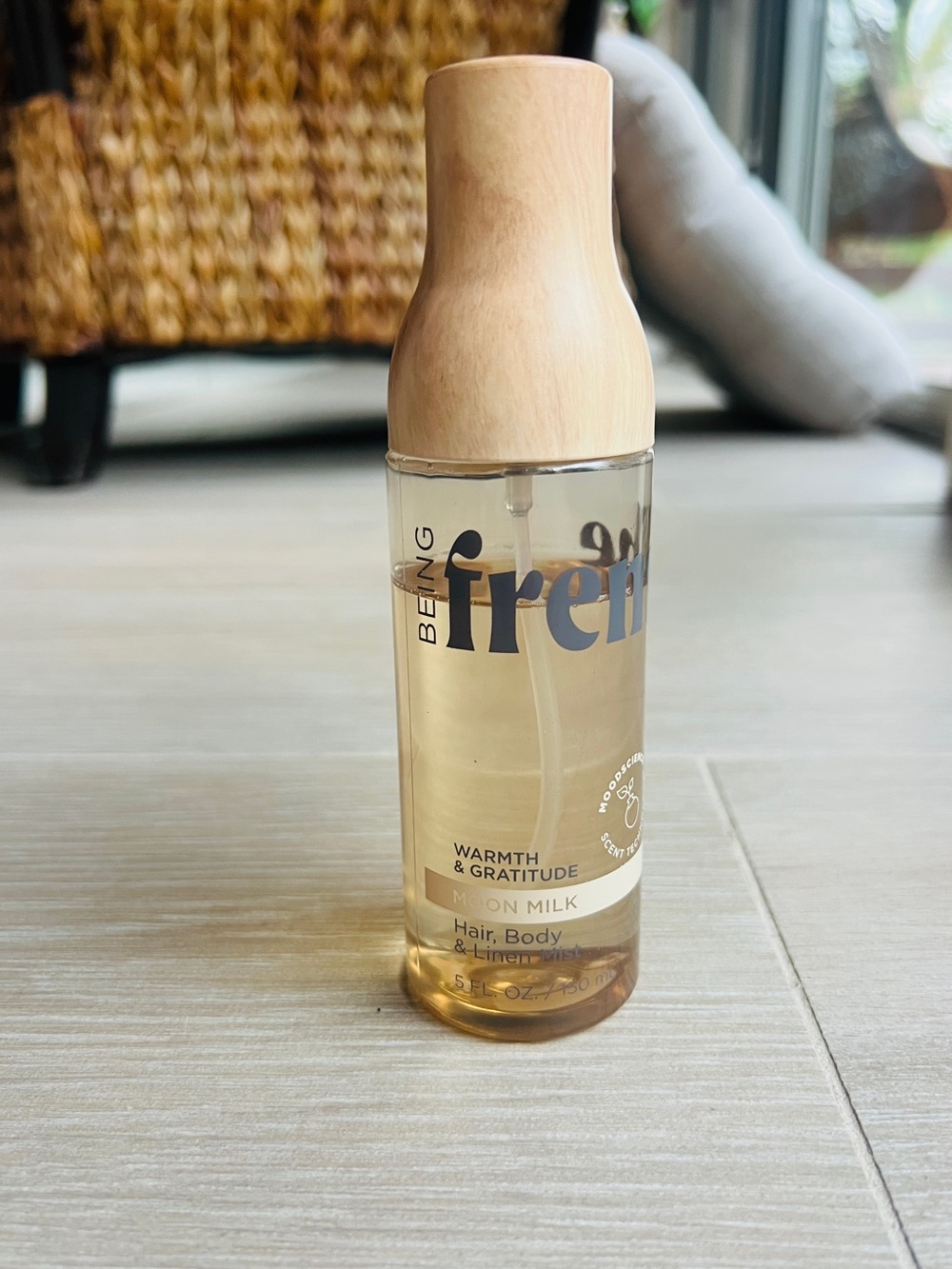Warmth & Gratitude Moon Milk Hair, Body & Linen Mist — Natural Wood Cap
